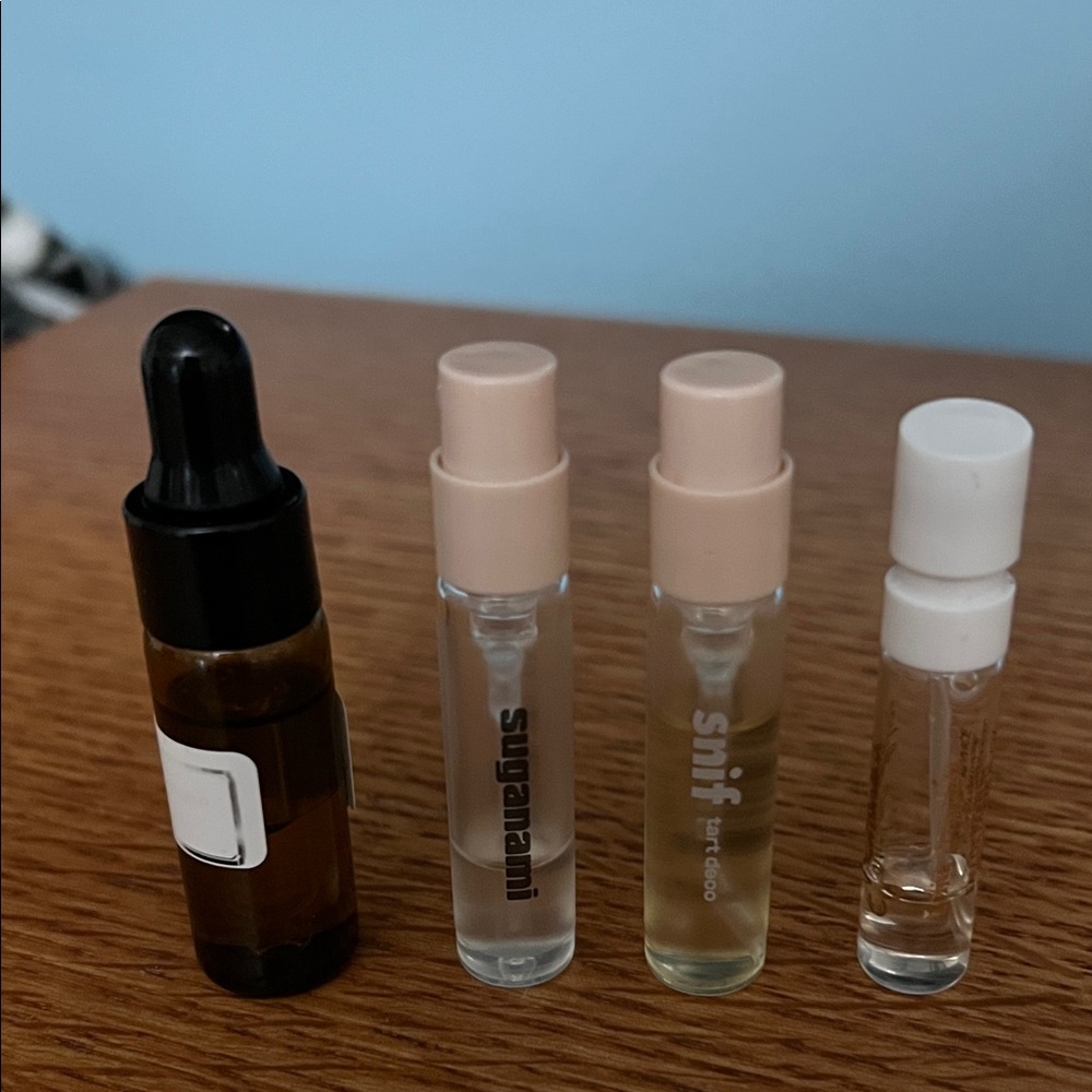 Brown Sugar babe Rose’ oil,Snif Suganami,Tart Deco,Lolita Lempicka mini lot